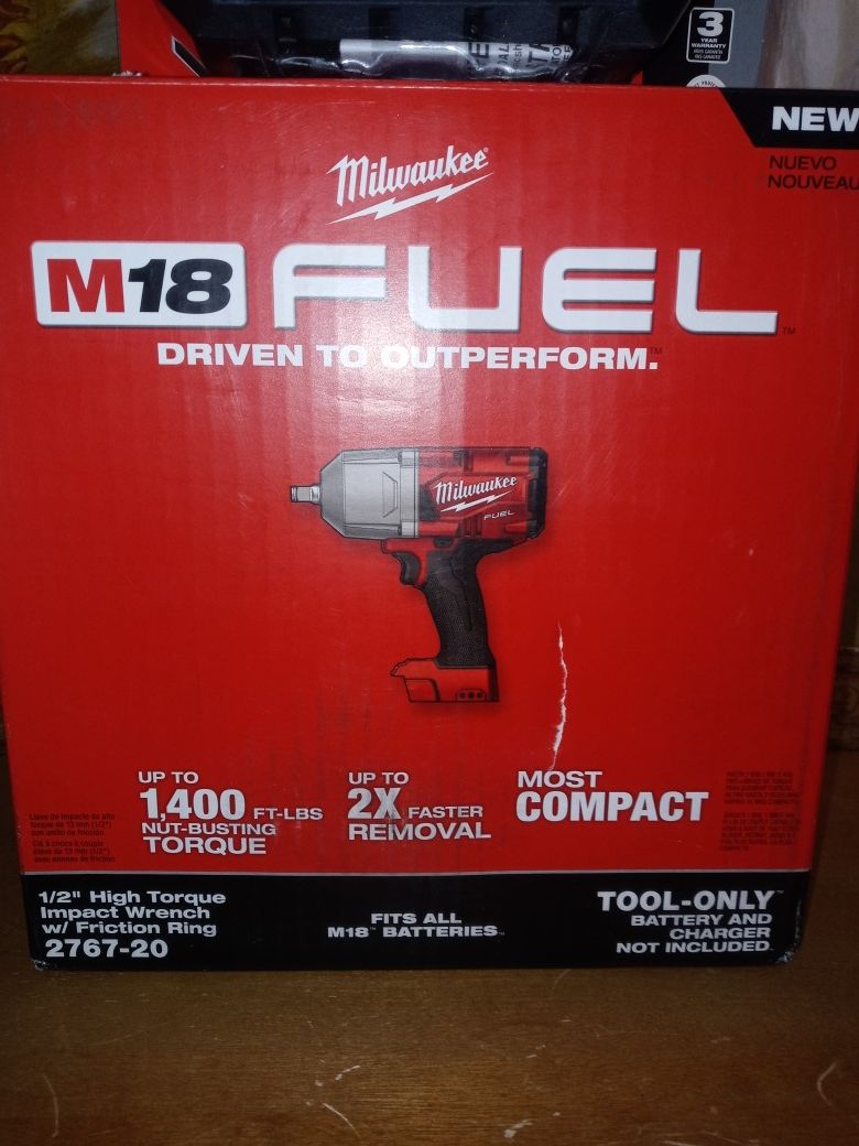 MILWAUKEE M18 FUEL 1/2 IMPACT ONLY $250