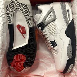 Jordan 4 White Cement Size 12 New 