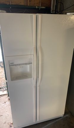 Kenmore white side by side refrigerator