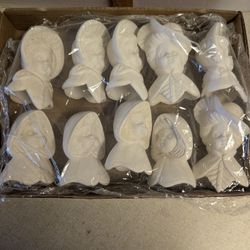 Ceramic Bisque Ornaments Ready To Paint