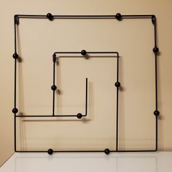 Mid-Century Modern Inspired Metal Wall Decor Abstract Art