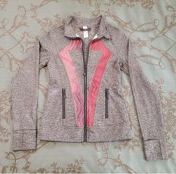Ivivva by Lululemon Perfect Your Practice Heathered Coal Jacket Size 10