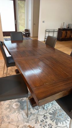 Dining table and chairs