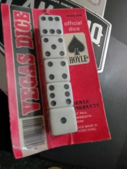 Vintage Official Hoyle Vegas Casino Dice Set