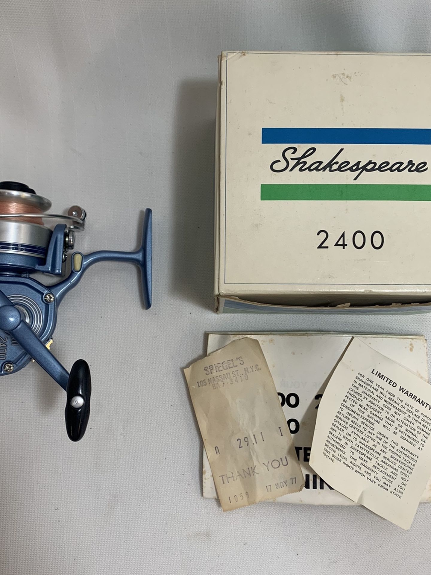 Shakespeare Wondereel 2400 Vintage Ultralight Fishing Reel for