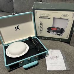 (NEW) Retro Turntable Record Player