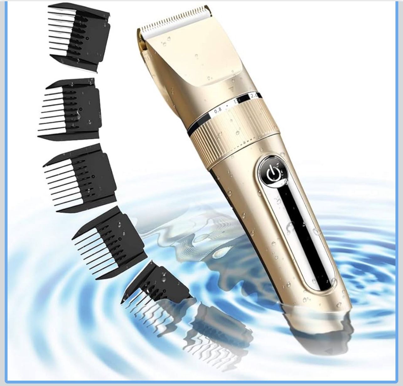 Hair Clippers for Men, Professional Hair Trimmer Set Cordless Rechargeable Led