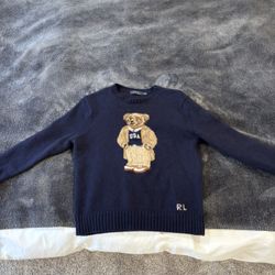 Polo Ralph Lauren Bear Sweater – Navy USA Bear – Excellent Condition