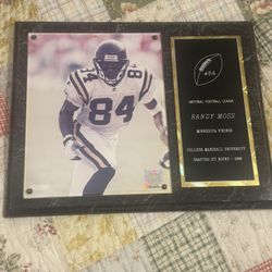 Randy Moss Minnesota Vikings Plaque