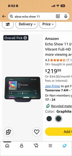 Alexa echo show 11