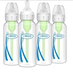 Dr. Brown's Anti-Colic Options+ Narrow Baby Bottle, 8 oz, 2-Pack
Clinically proven to reduce colic, bottle with Level 1 slow flow nipple, 0m+, BPA-fre