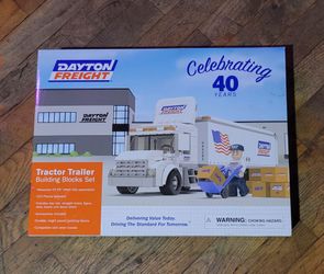 Dayton Freight 40th Anniversary Building Blocks Set Tractor Trailer