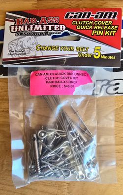 Can am clutch cover quick release pin kit