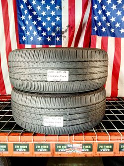 225/45R19 FALKEN ZIEX ALL SEASON 225 45 19 Set of 2 Used Tires