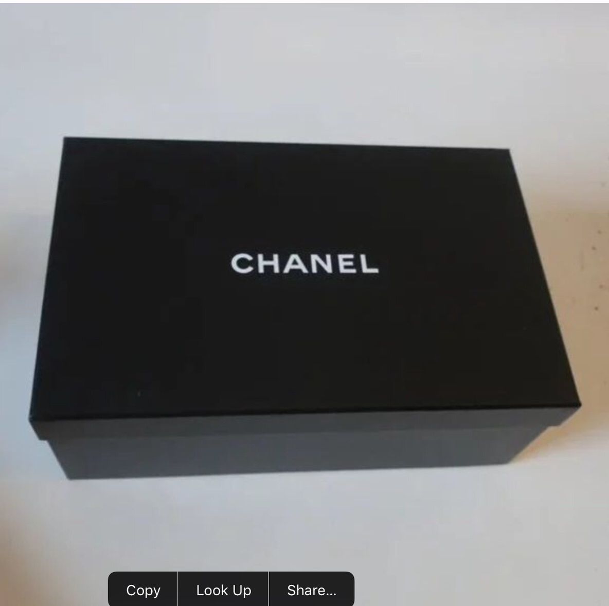CHANEL EMPTY HOLIDAY GIFT BOX RED SPARKLY RIBBON India