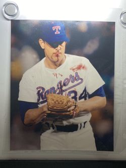 Nolan Ryan “Bloody Nose Picture” 8 X 10