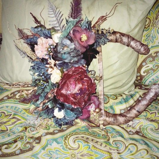 Crescent Moon Floral Wreath