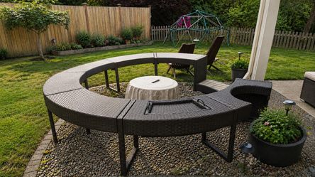 Softub surround - Boca Rattan - Espresso shade
