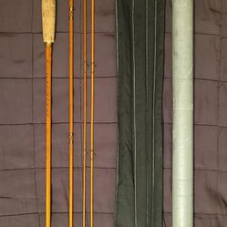 Heddon Premier #115 8 1/2' Bamboo Fly Fishing Rod Circa:1(contact info removed) Well Preserved