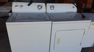 Photo Commercial grade extra large capacity Whirlpool washer and dryer set work great no issues
