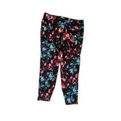 Women’s  Black Floral Leggings Size Large new