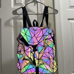 Luminous Geometric Reflective Backpack