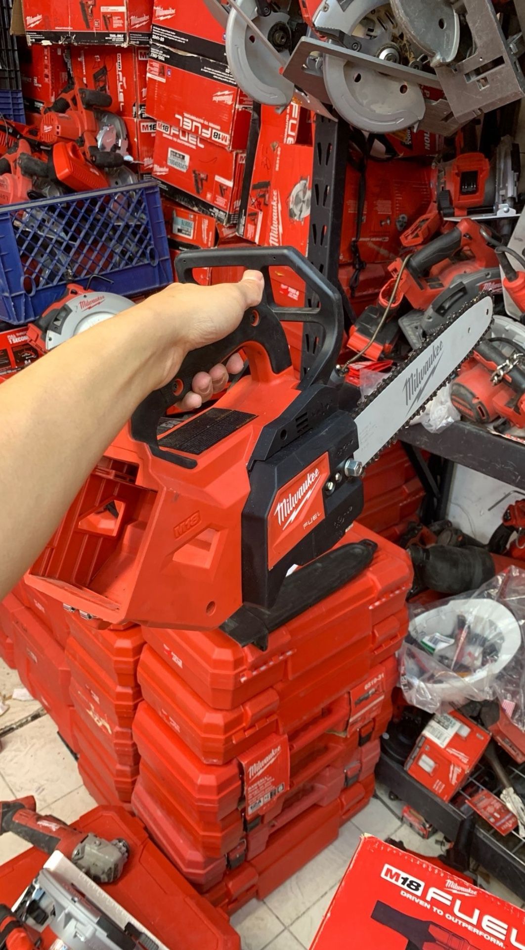milwaukee m18 fuel top handle 14in chainsaw tool only