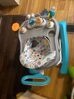 baby jumper and a baby walker