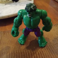 5 In Tall Hasbro Incredible Hulk Figurine Very Good To Excellent Condition