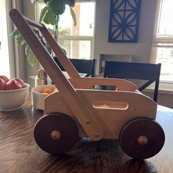 Wooden Baby Walker Cart
