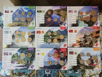 Foreign Mint Coin Set Assorted Countries