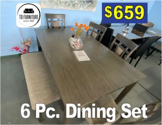 6 Pc. Dining Set, furniture, comedores...