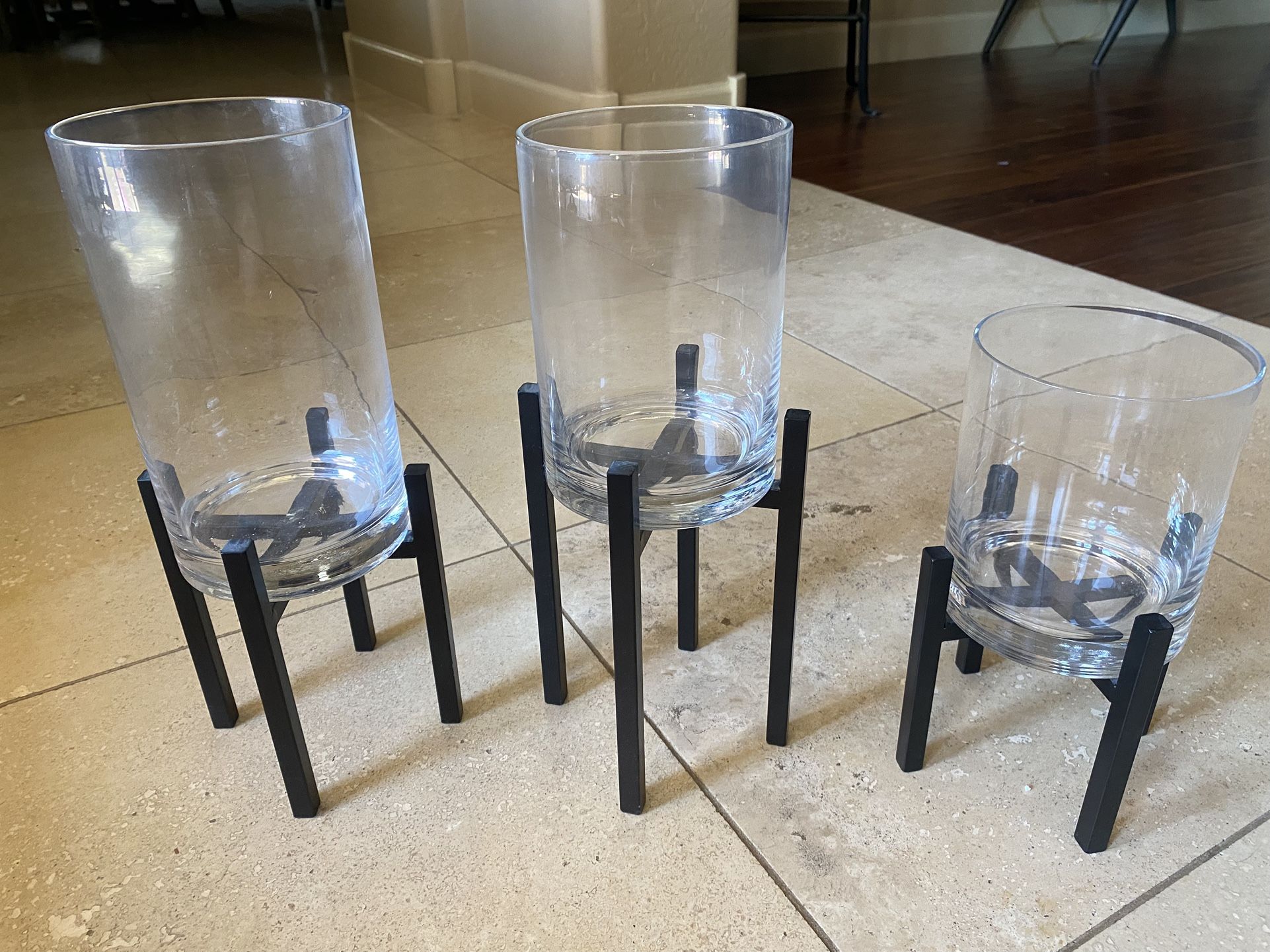 Glass Candle Holders