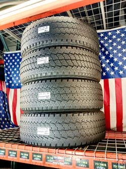 ✅ LT275/65R20 BRIDGESTONE DUELER RHS A/T 10PLY 4 NICE USED TIRES 275 65 20