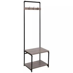 2 - Black & Gray Storage Rack (PAIR)