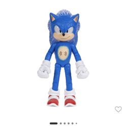 SONIC ACTION FIGURE, CAR & NERF GUN