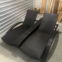 Outdoor Dual chaise lounger $200.00