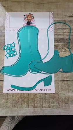 Scrap Diva Designs Cowboy Mini Album Die set