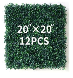 Faux grass wall