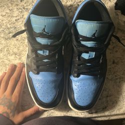 Jordan Lows Black University Blues