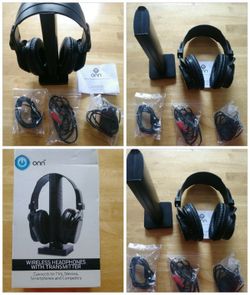 Wireless Headset with Radio Transmitter