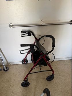 Walker with seat and storage
