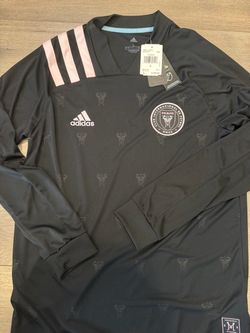 Adidas long sleeve inter Miami soccer jersey size large men. New
