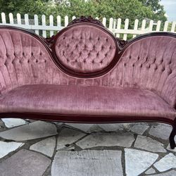 1950s Vintage Victorian Settee By Kimball Furniture Reproductions 