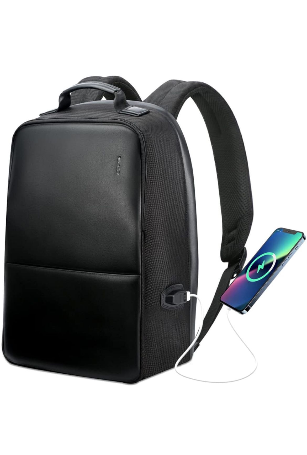 BOPAI 15.6-Inch Anti-Theft Laptop Backpack with USB Charging Port and Anti-Glare Function - Water-Resistant, Lightweight