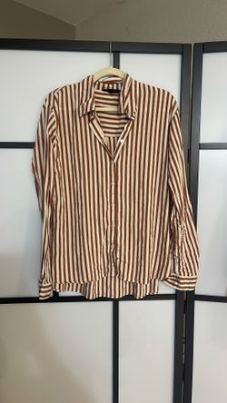Women’s Striped Button Down Top Size XL