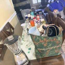 Later Classic Blender And Bundle Of Over 50 Ceramic Plastic Dishes Mugs Bundle Lot Kitchenware 