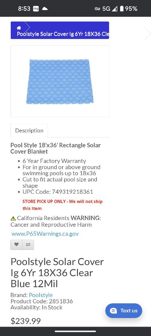 New Solar Swimming Pool Heating Blanket 