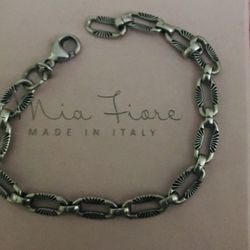 Vintage Sterling Silver Bracelet 7”