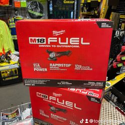 Milwaukee M18 FUEL 18V Lithium-Ion Brushless Cordless 4-1/2 in./5 in. Grinder w/Paddle Switch (Tool-Only) $219 EACH.